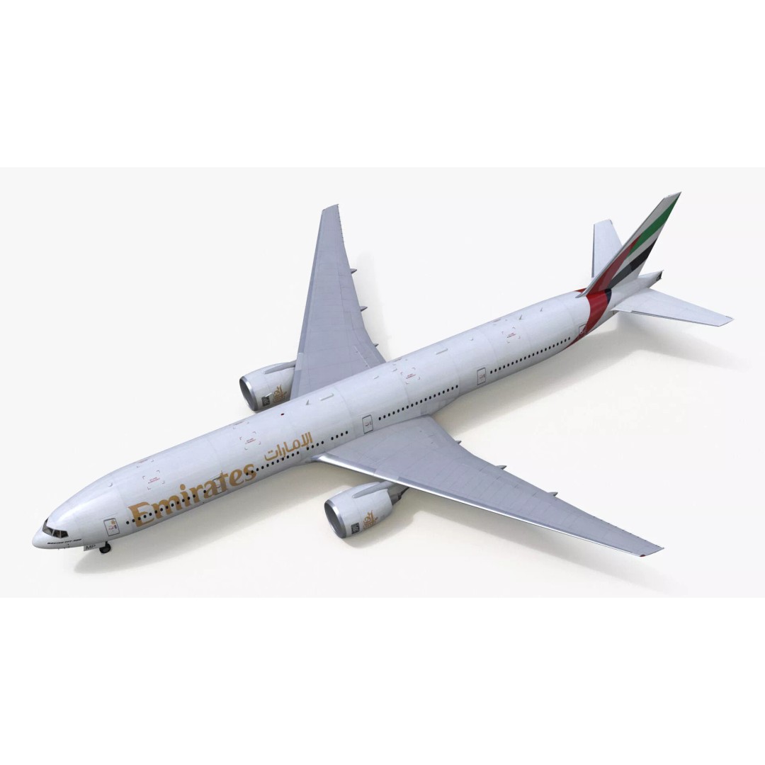 Boeing 777 3D Model – Rigged Aircraft for Animation, Cinema 4D - View 15