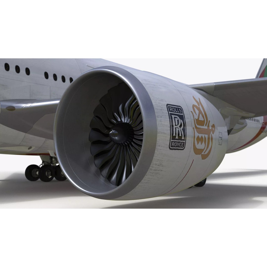 Boeing 777 3D Model – Rigged Aircraft for Animation, Cinema 4D - View 21