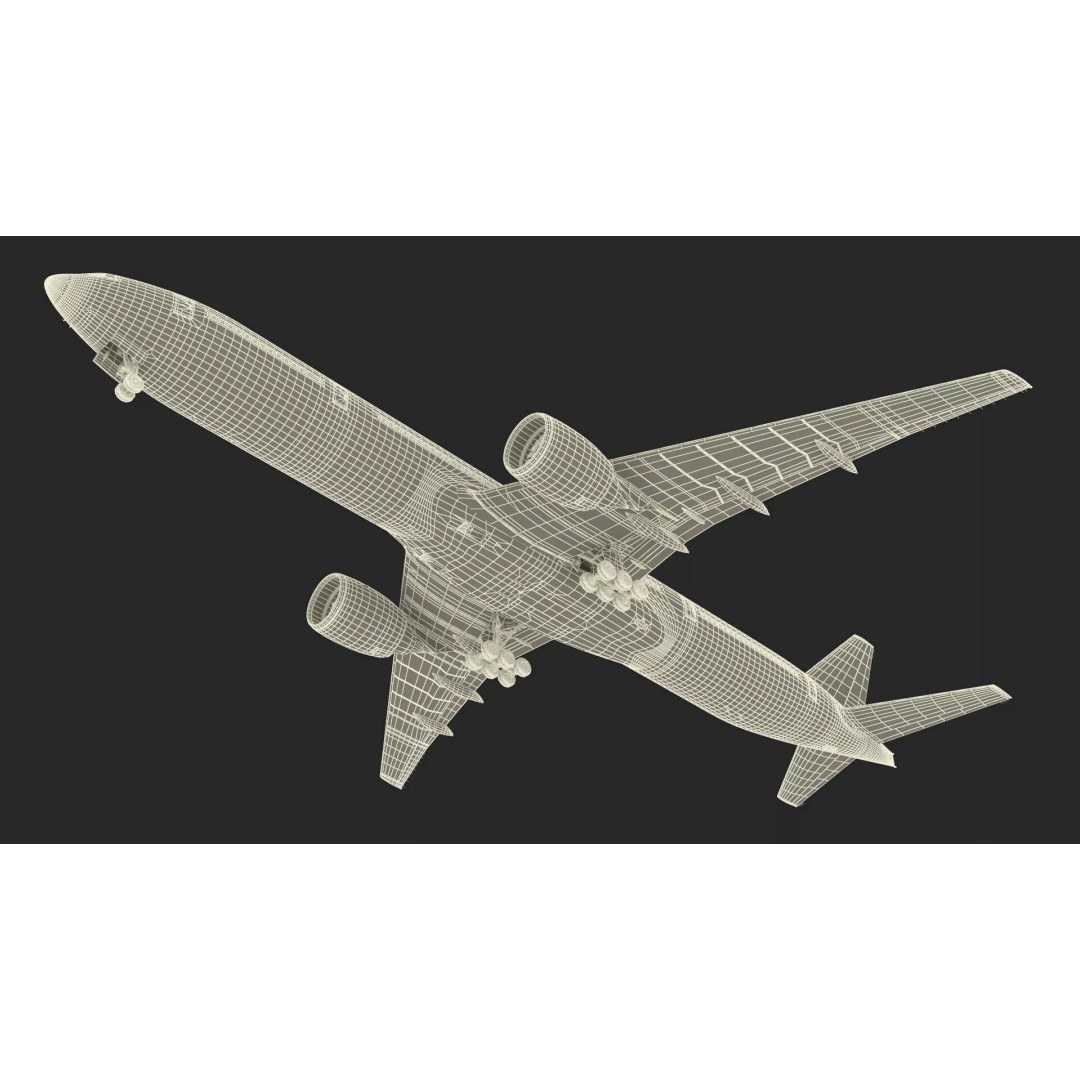 Boeing 777 3D Model – Rigged Aircraft for Animation, Cinema 4D - View 42