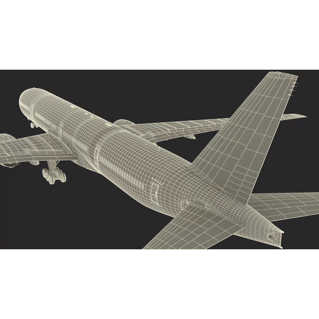 Boeing 777 3D Model – Rigged Aircraft for Animation, Cinema 4D - View 43