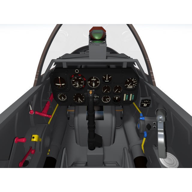 Heinkel He 162 A2 Salamander 3D Model – High Poly Military Aircraft, FBX - View 14