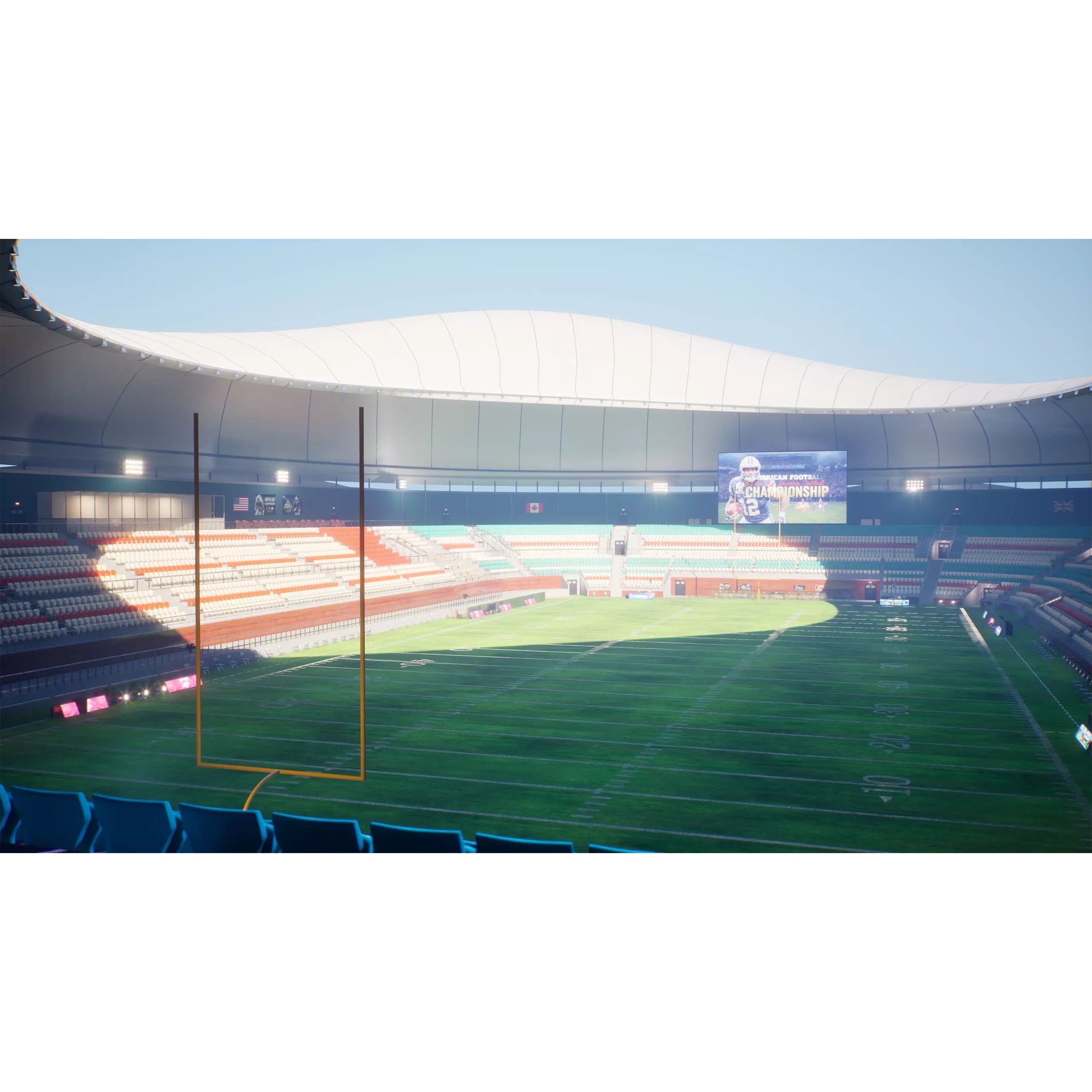 Modular American Football Stadium - Game-Ready 3D Model - View 16