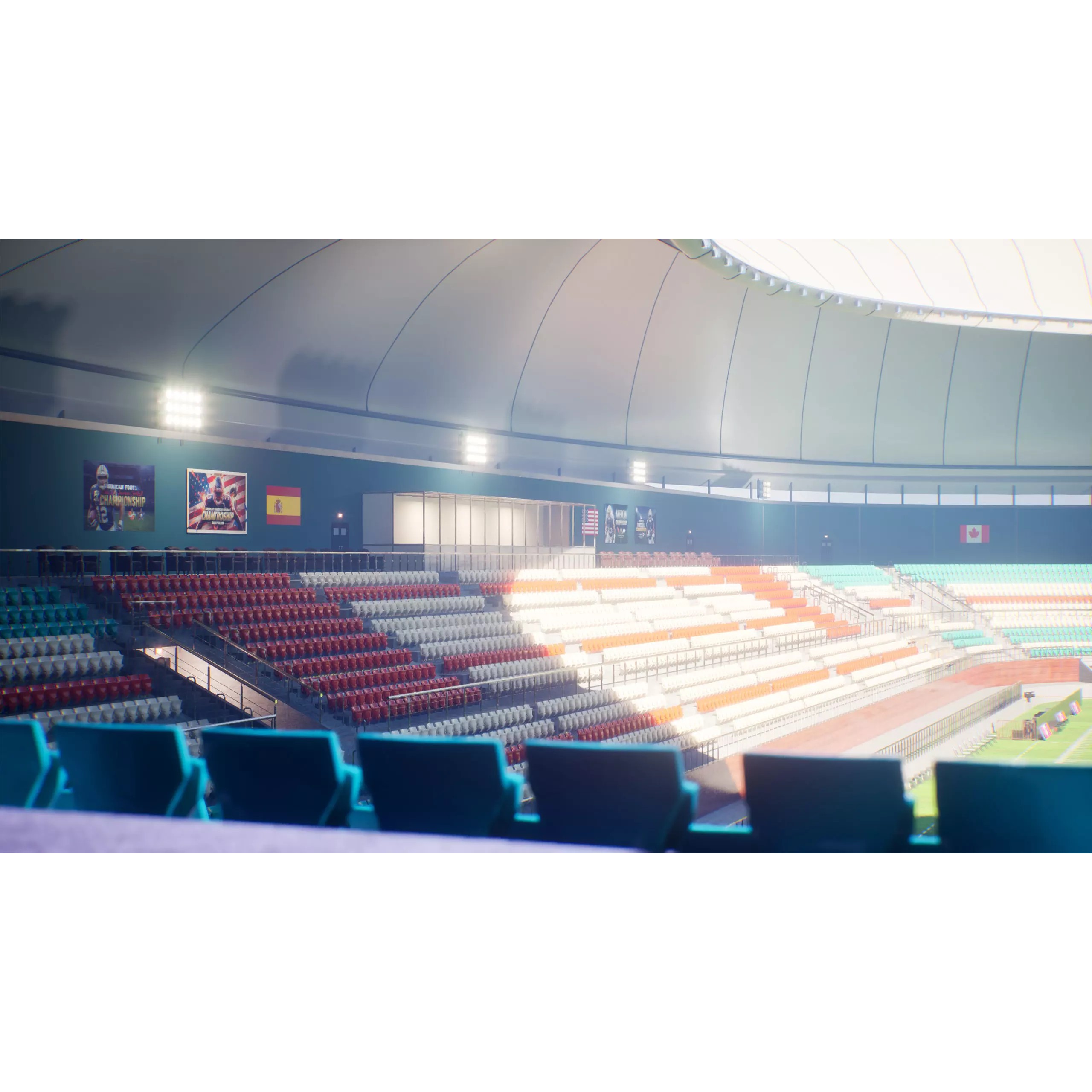 Modular American Football Stadium - Game-Ready 3D Model - View 17