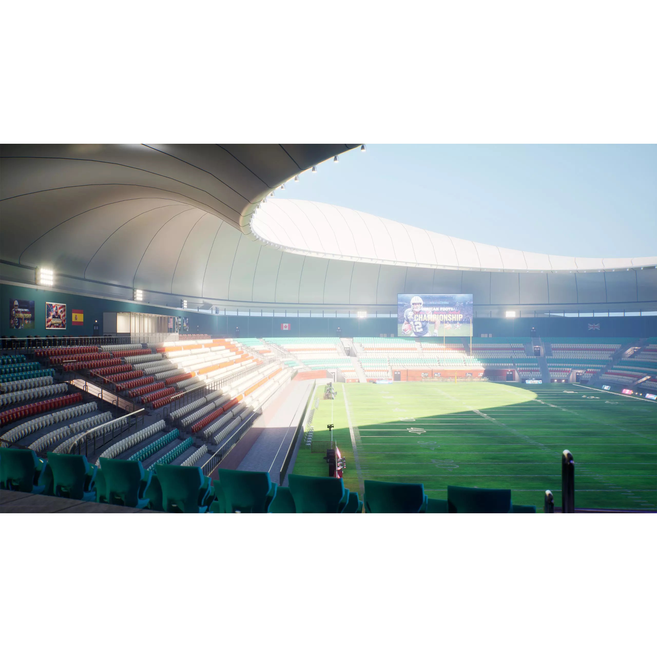 Modular American Football Stadium - Game-Ready 3D Model - View 18