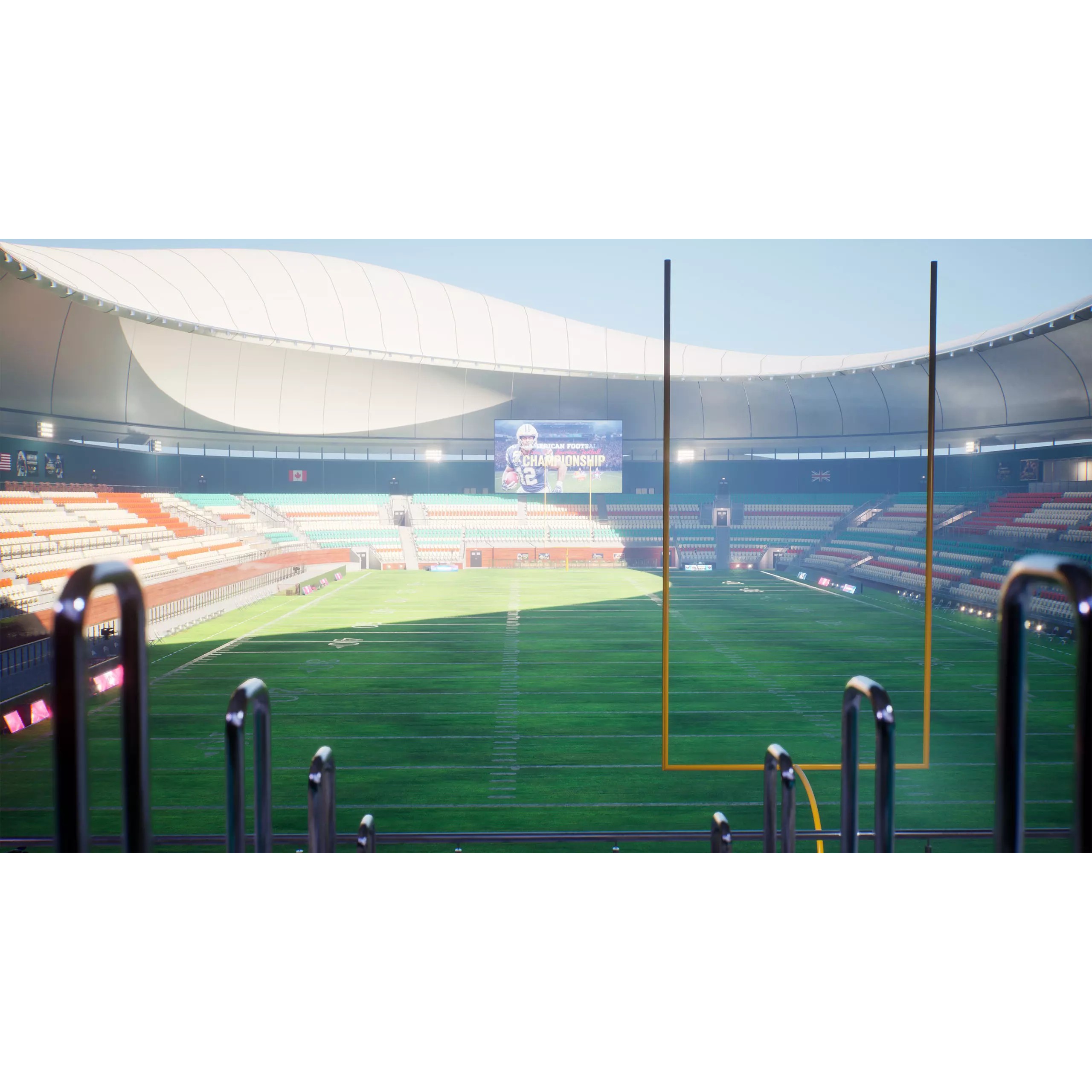 Modular American Football Stadium - Game-Ready 3D Model - View 19