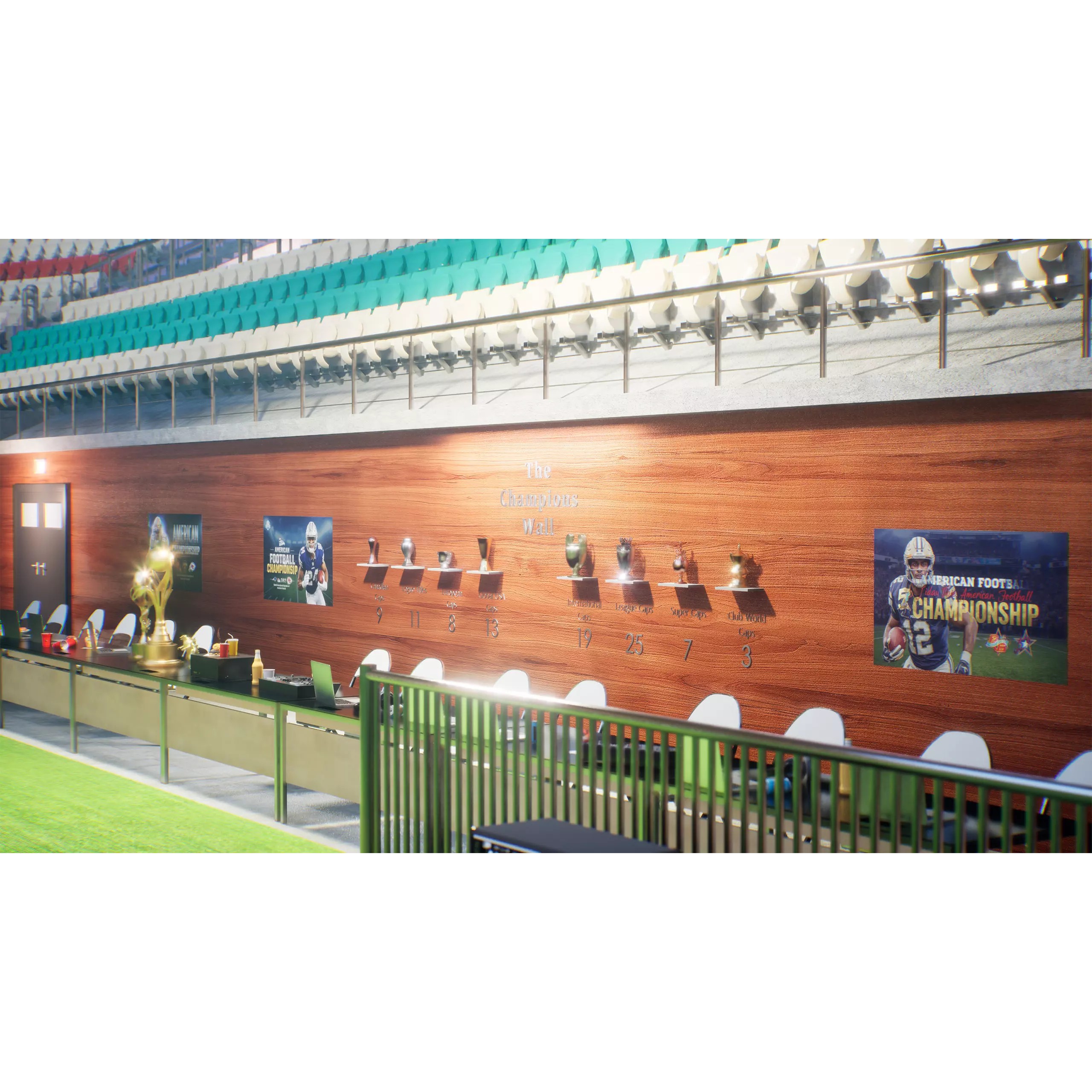 Modular American Football Stadium - Game-Ready 3D Model - View 20