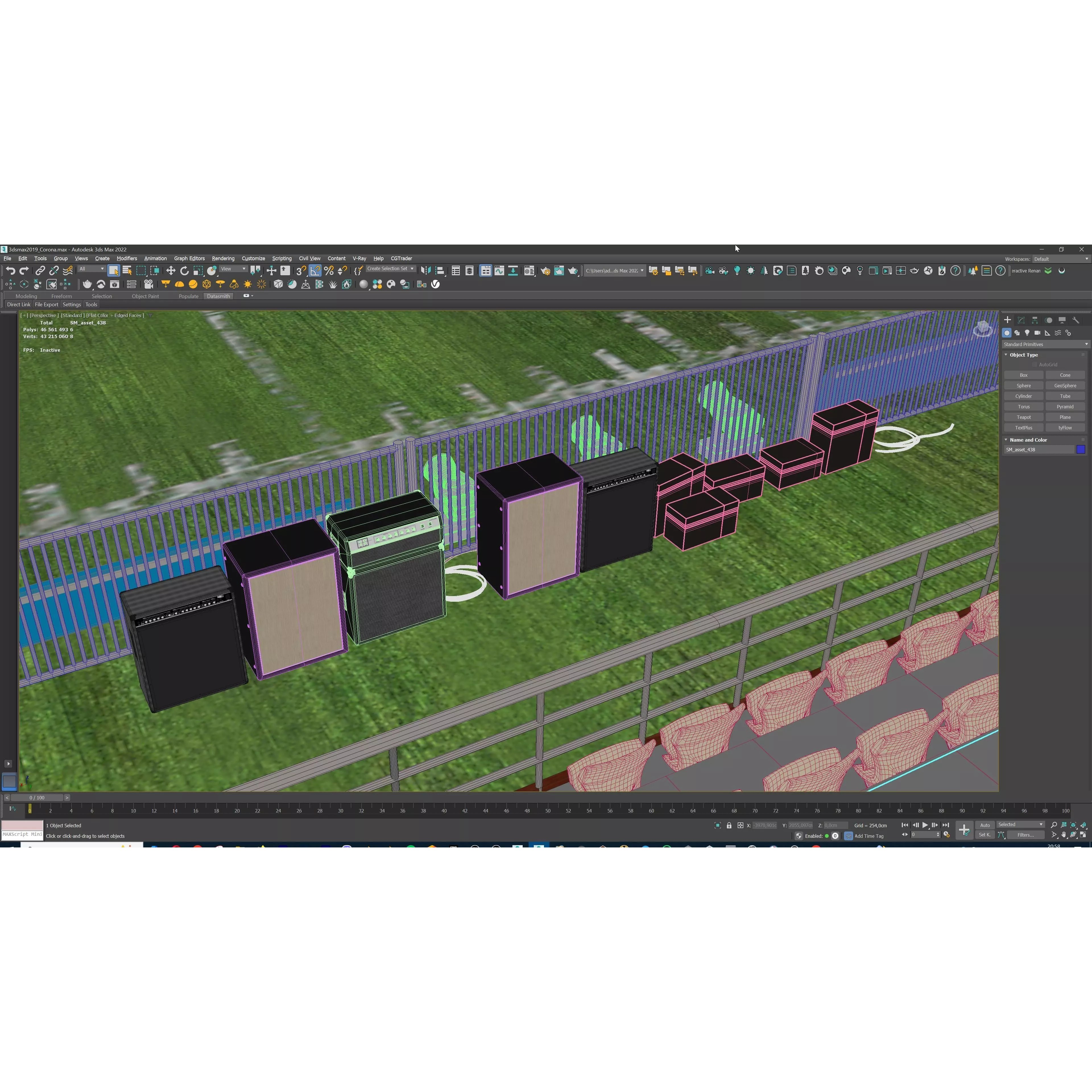 Modular American Football Stadium - Game-Ready 3D Model - View 27