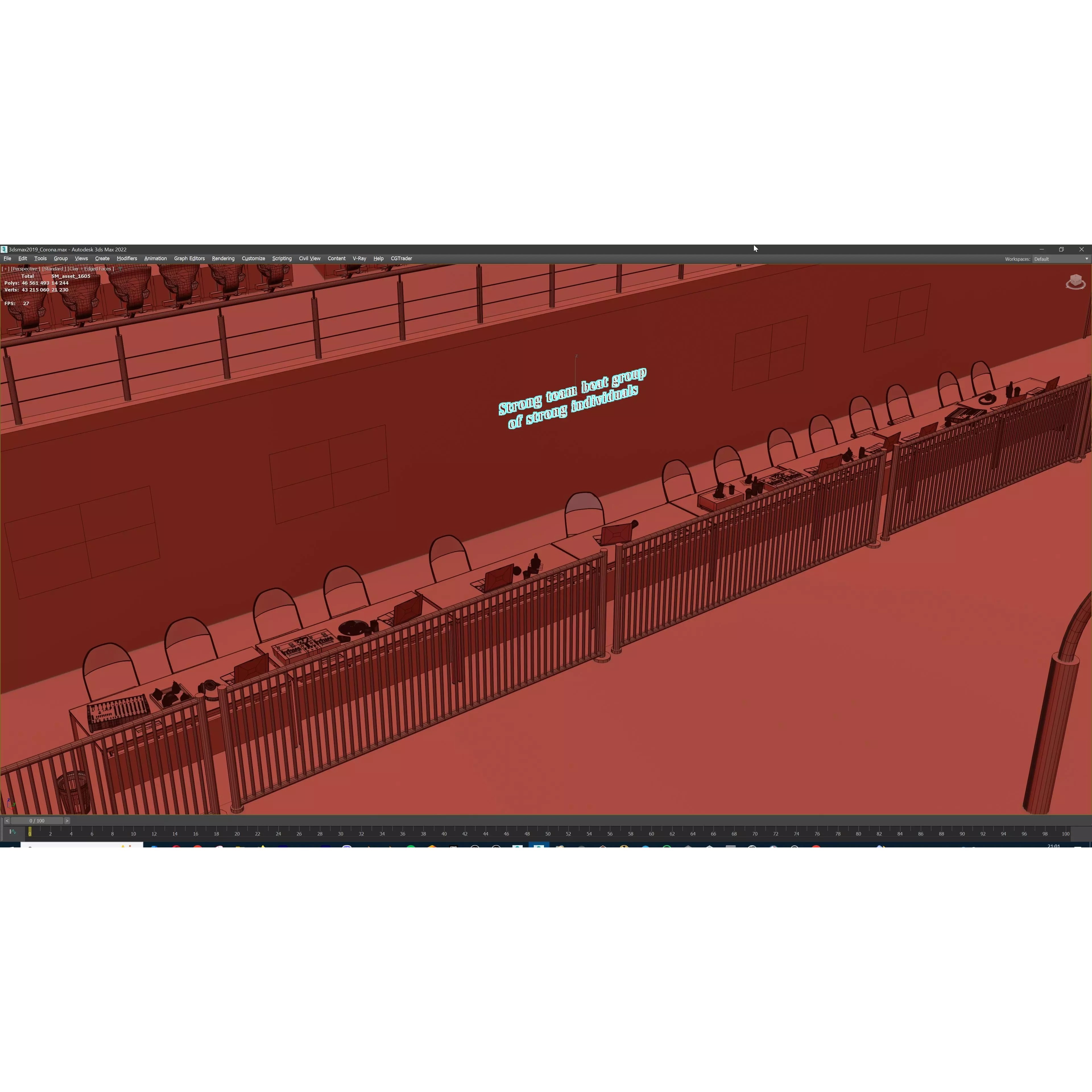 Modular American Football Stadium - Game-Ready 3D Model - View 32