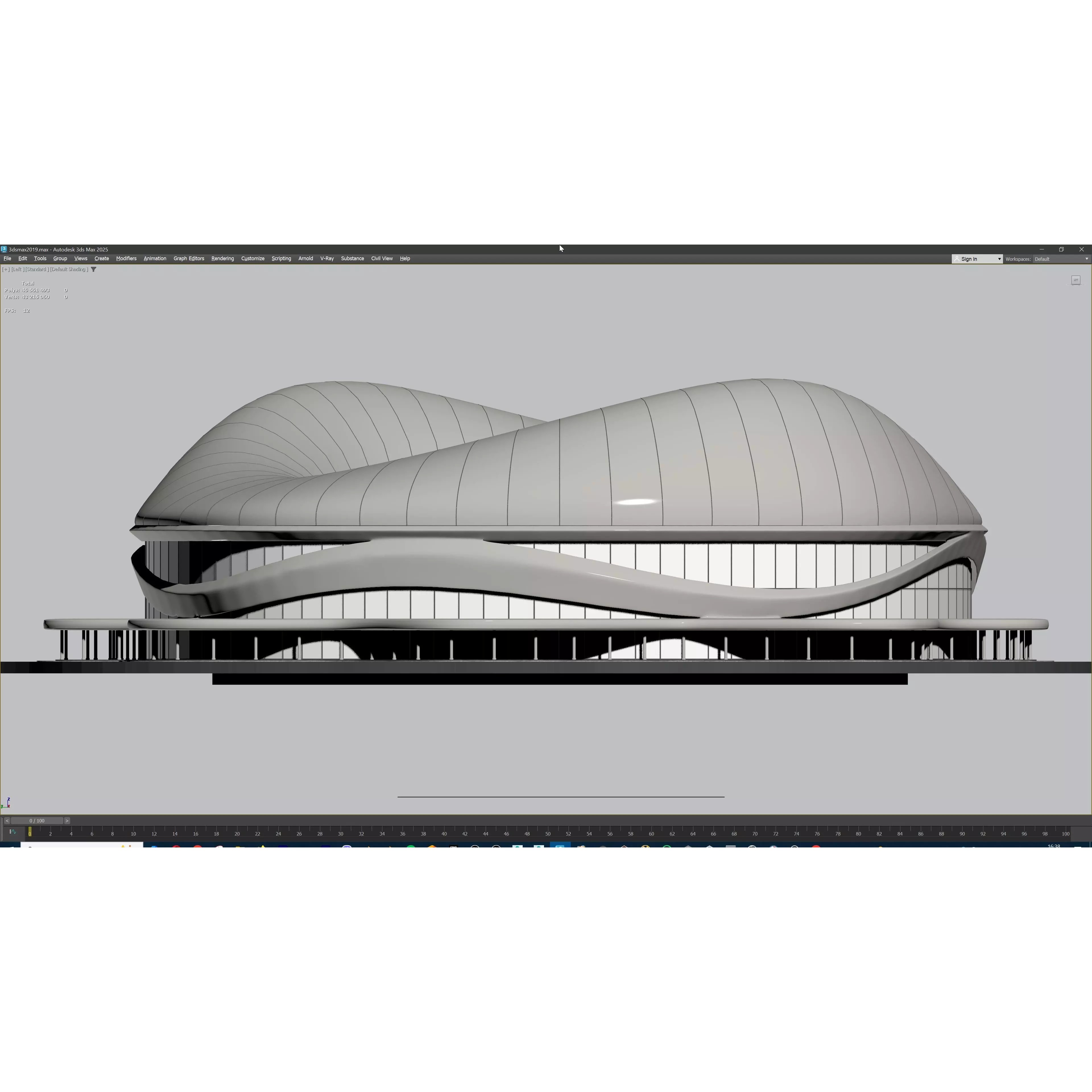 Modular American Football Stadium - Game-Ready 3D Model - View 51