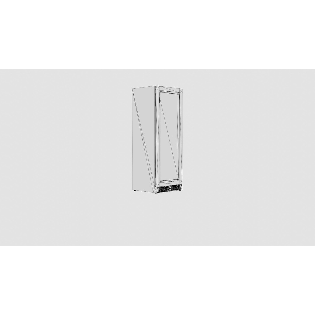 Wine Fridge 3D Model – Low Poly Appliance for AR and Gaming - View 9