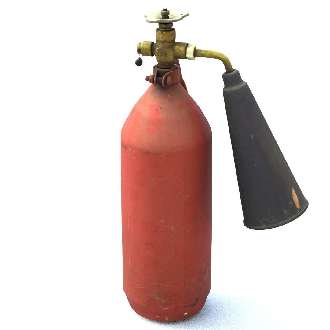 Fire Extinguisher 3D Model – Mid Poly Scanned Asset with PBR Textures - View 10
