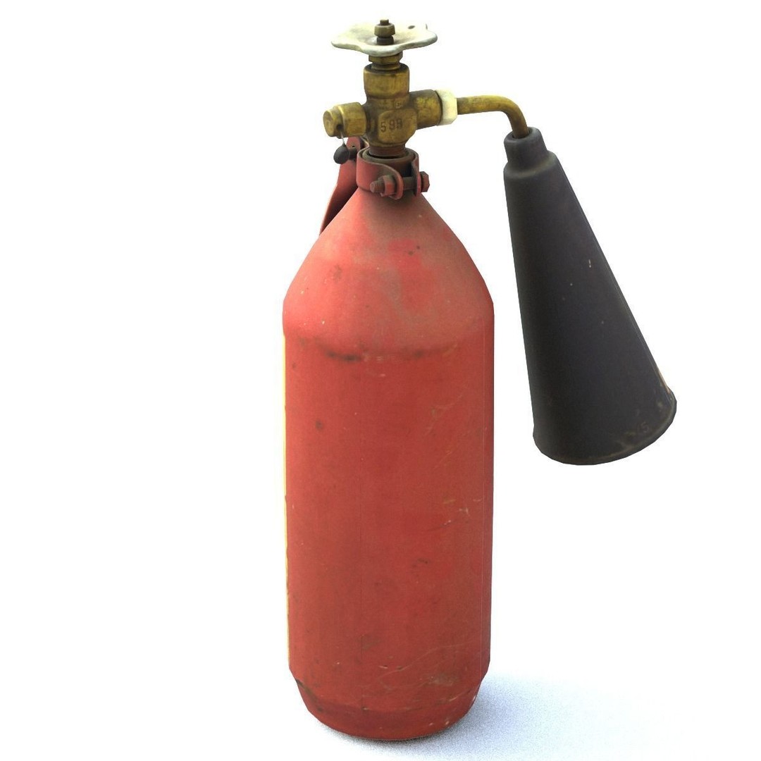 Fire Extinguisher 3D Model – Mid Poly Scanned Asset with PBR Textures - View 12