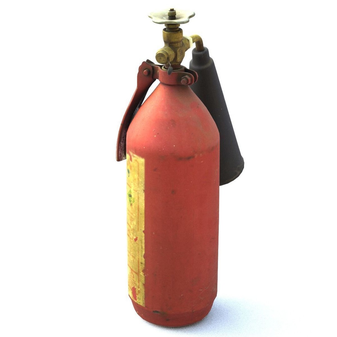 Fire Extinguisher 3D Model – Mid Poly Scanned Asset with PBR Textures - View 13