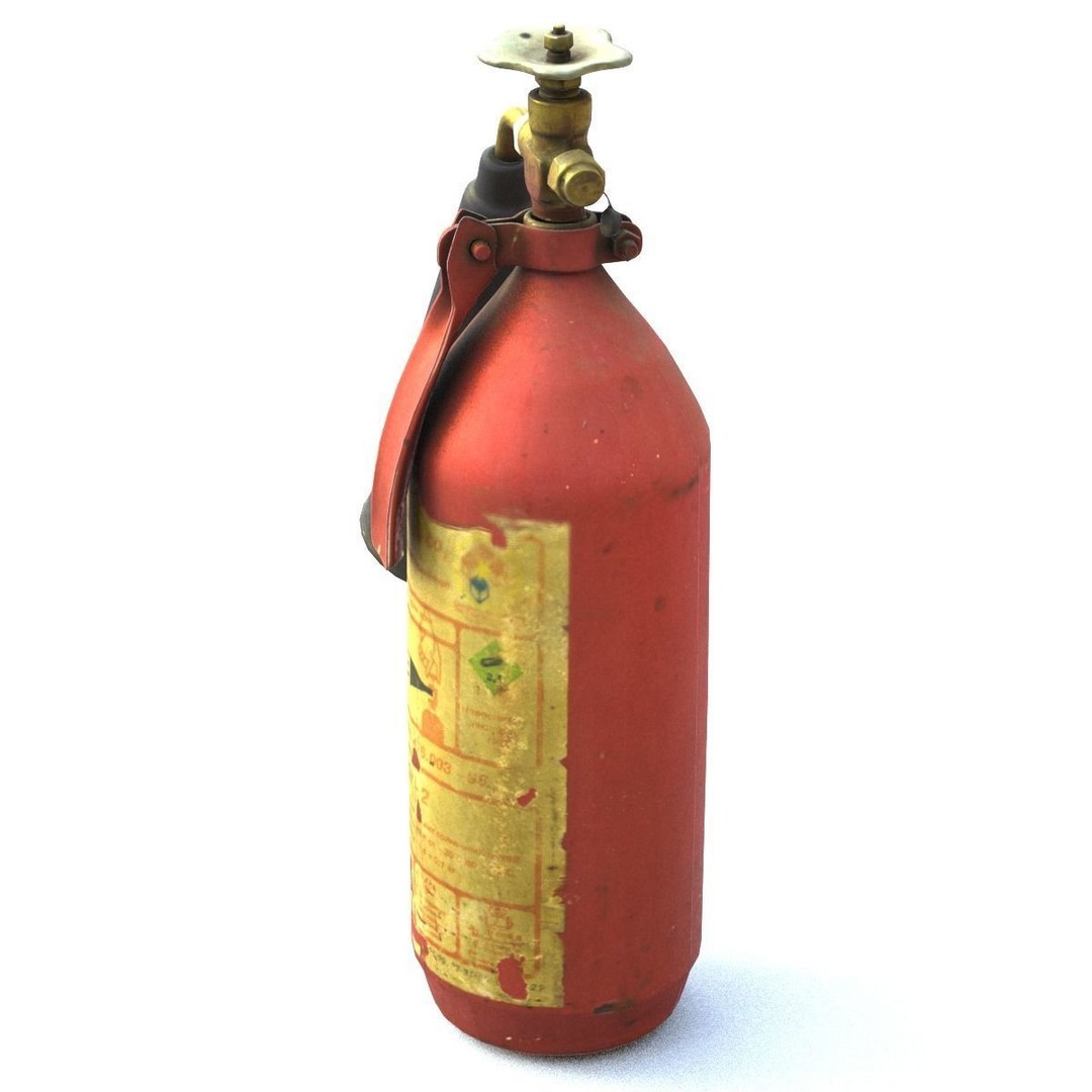 Fire Extinguisher 3D Model – Mid Poly Scanned Asset with PBR Textures - View 14
