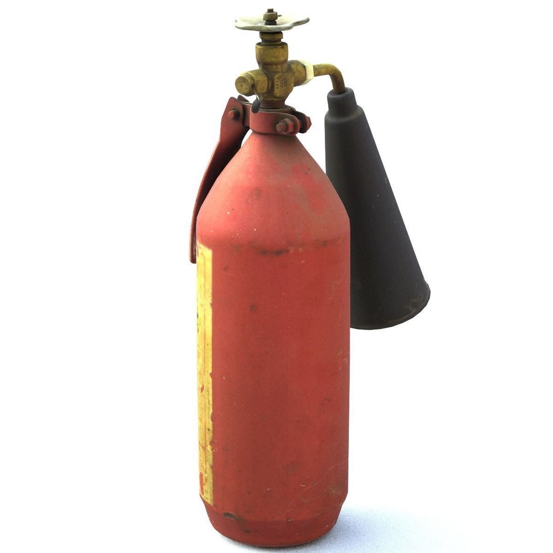 Fire Extinguisher 3D Model – Mid Poly Scanned Asset with PBR Textures - View 4