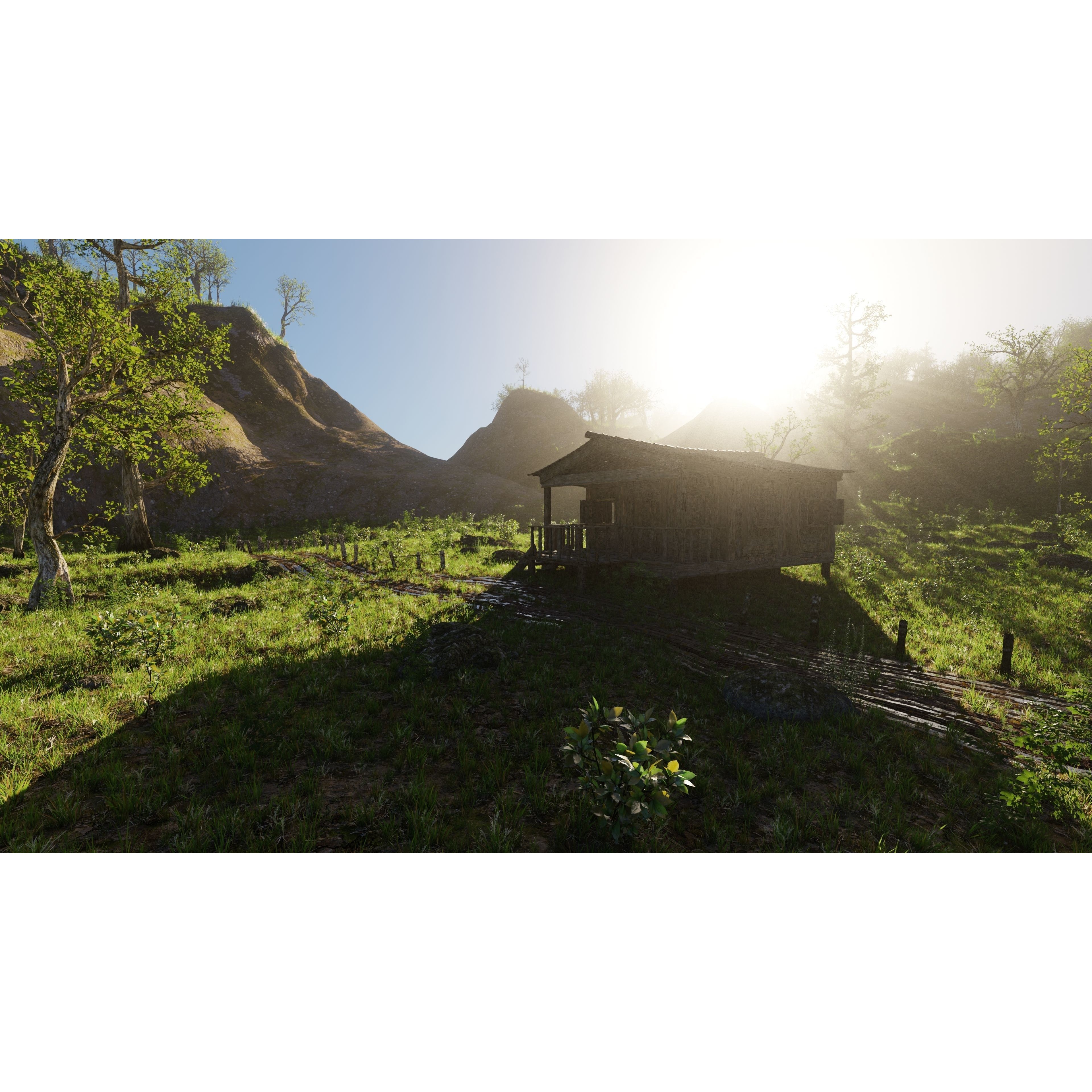 Wind Turbine Scene - Game-Ready 3D Model - View 7