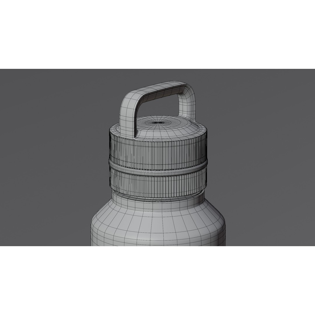 Sports Bottle 3D Model – Photo-Realistic Design, Blender, FBX, OBJ - View 10