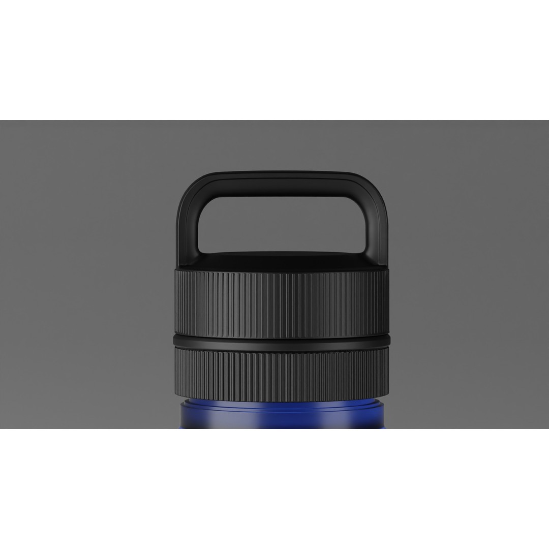 Sports Bottle 3D Model – Photo-Realistic Design, Blender, FBX, OBJ - View 6