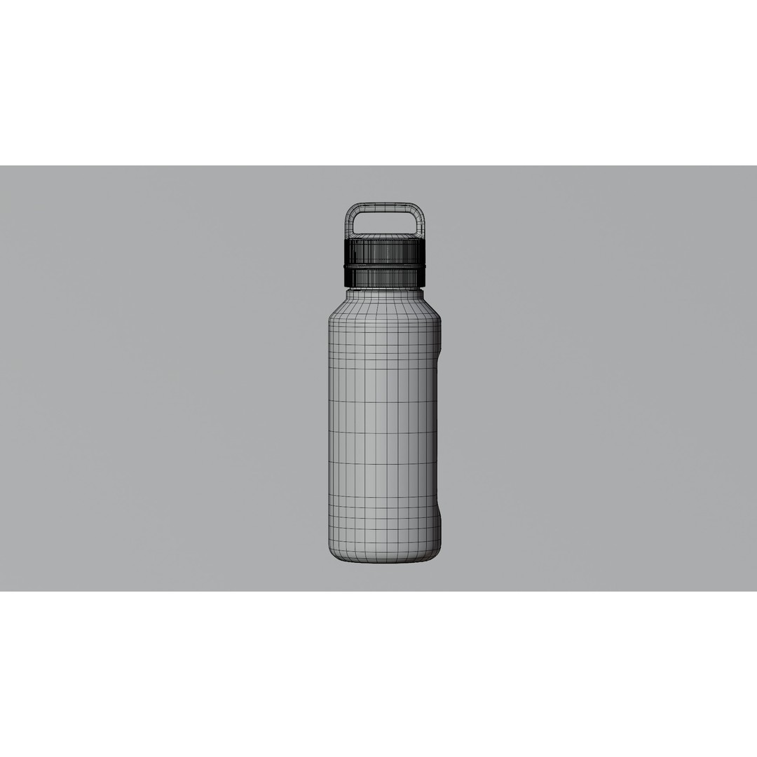 Sports Bottle 3D Model – Photo-Realistic Design, Blender, FBX, OBJ - View 8