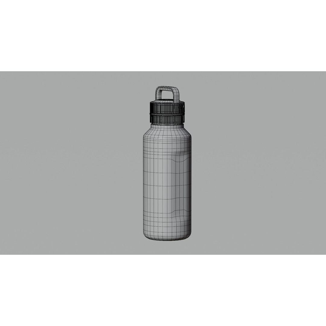 Sports Bottle 3D Model – Photo-Realistic Design, Blender, FBX, OBJ - View 9