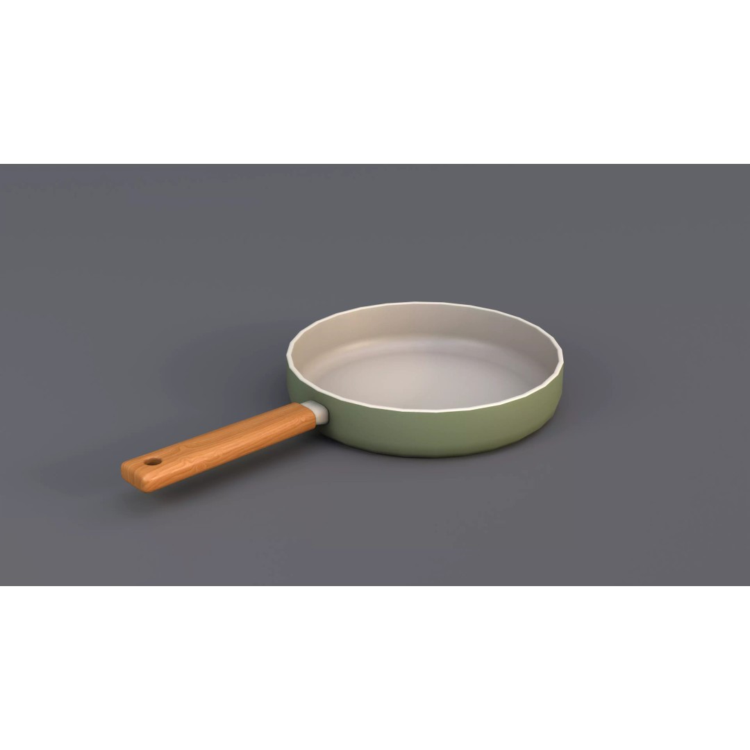 Kitchen Props 3D Model – Low Poly Game Asset, FBX, OBJ, PBR Textures - View 5