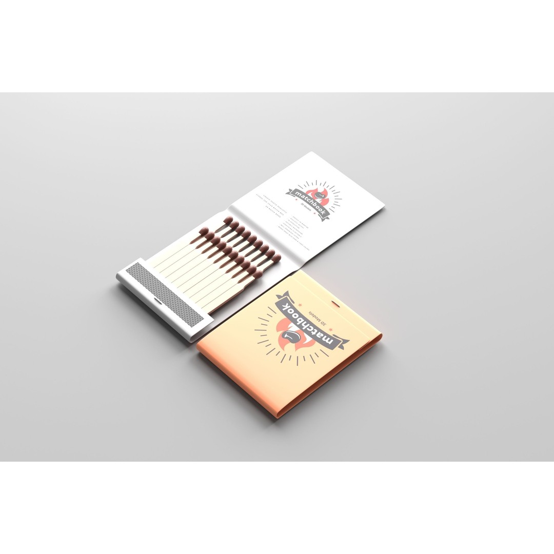Matchbox 3D Model – Low Poly Household Asset, FBX & OBJ Formats - View 14