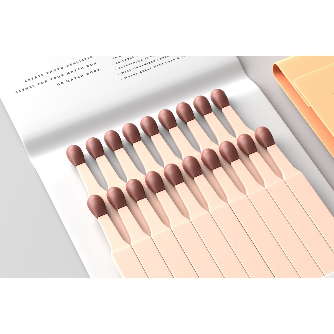 Matchbox 3D Model – Low Poly Household Asset, FBX & OBJ Formats - View 15