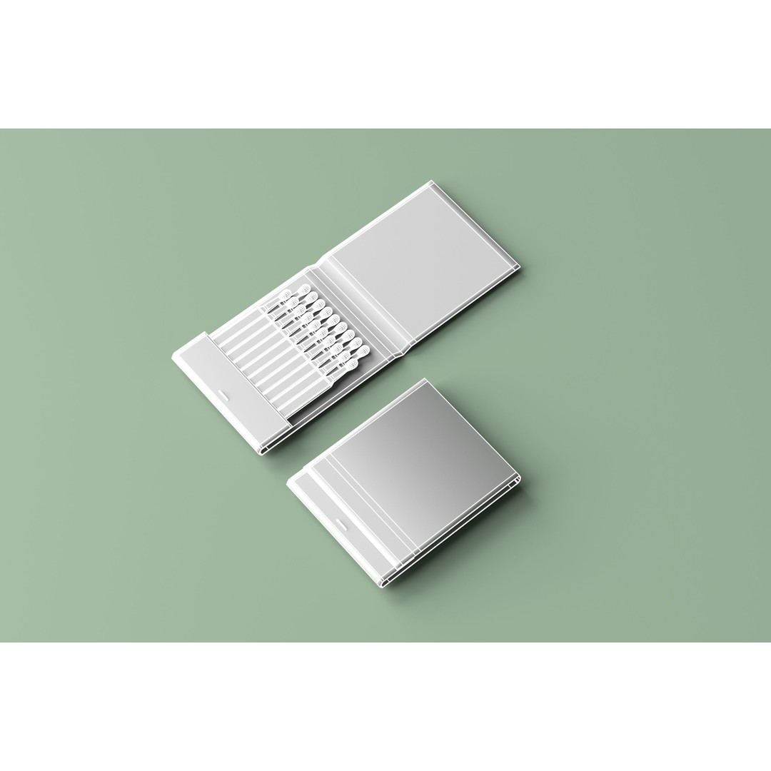 Matchbox 3D Model – Low Poly Household Asset, FBX & OBJ Formats - View 19