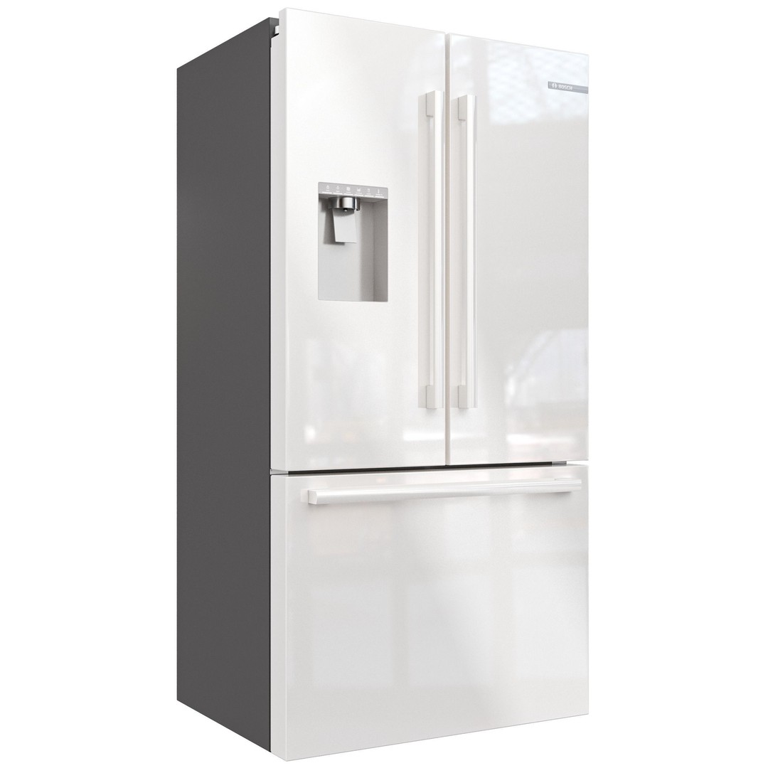 Bosch Refrigerator 3D Model – Low Poly PBR Kitchen Asset, FBX, OBJ - View 10