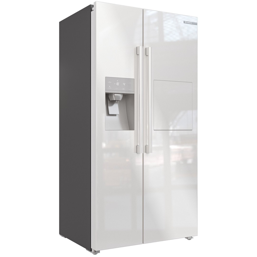 Bosch Refrigerator 3D Model – Low Poly PBR Kitchen Asset, FBX, OBJ - View 16