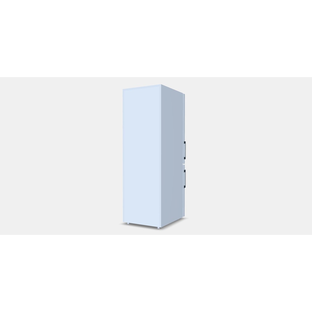Siguro BF-J140W Arctic 3D Model – Low Poly Kitchen Freezer Asset, FBX - View 6