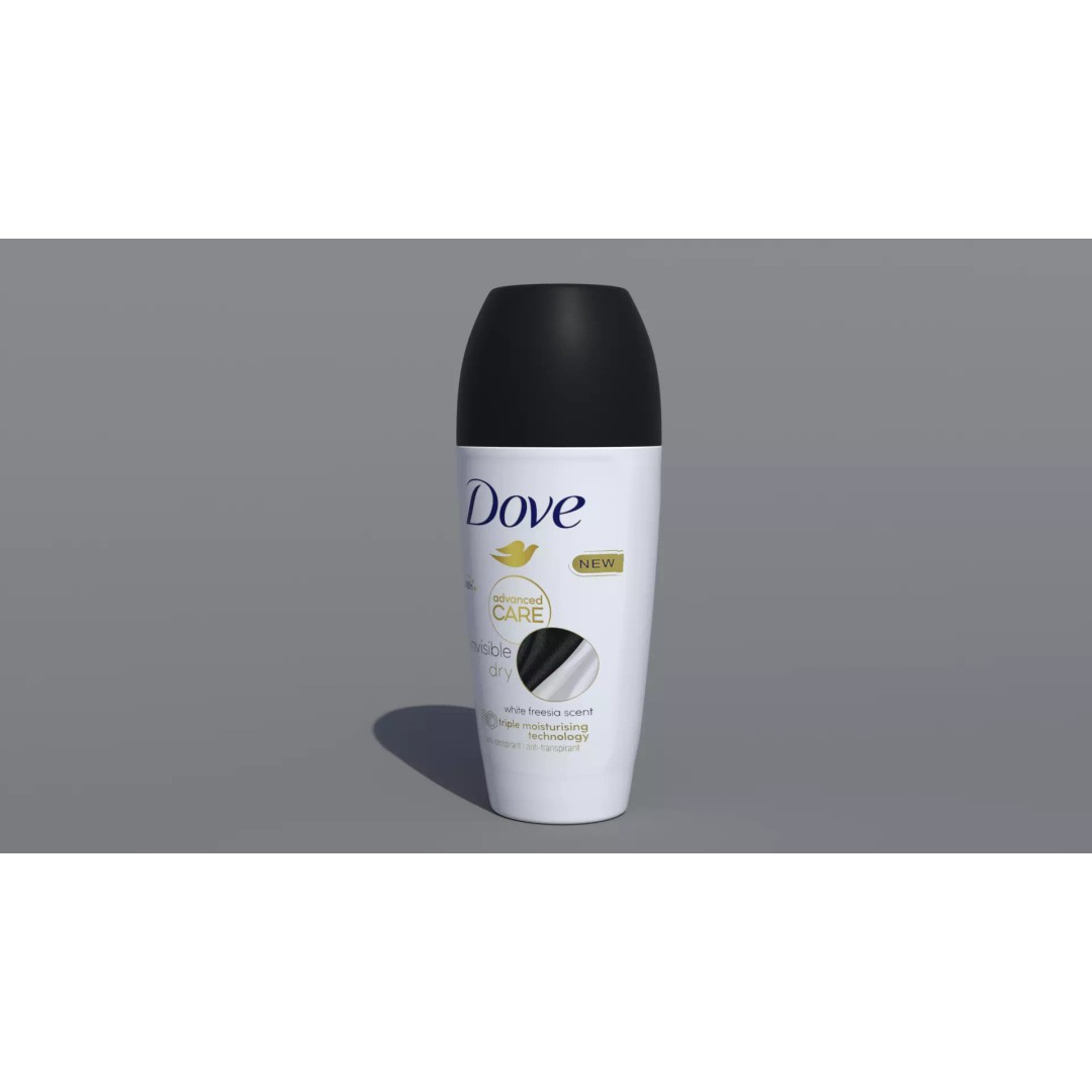 Dove Advanced Care Invisible Dry Deodorant Roll-on 3D Model – PBR Textured, Game-Ready Formats - View 10