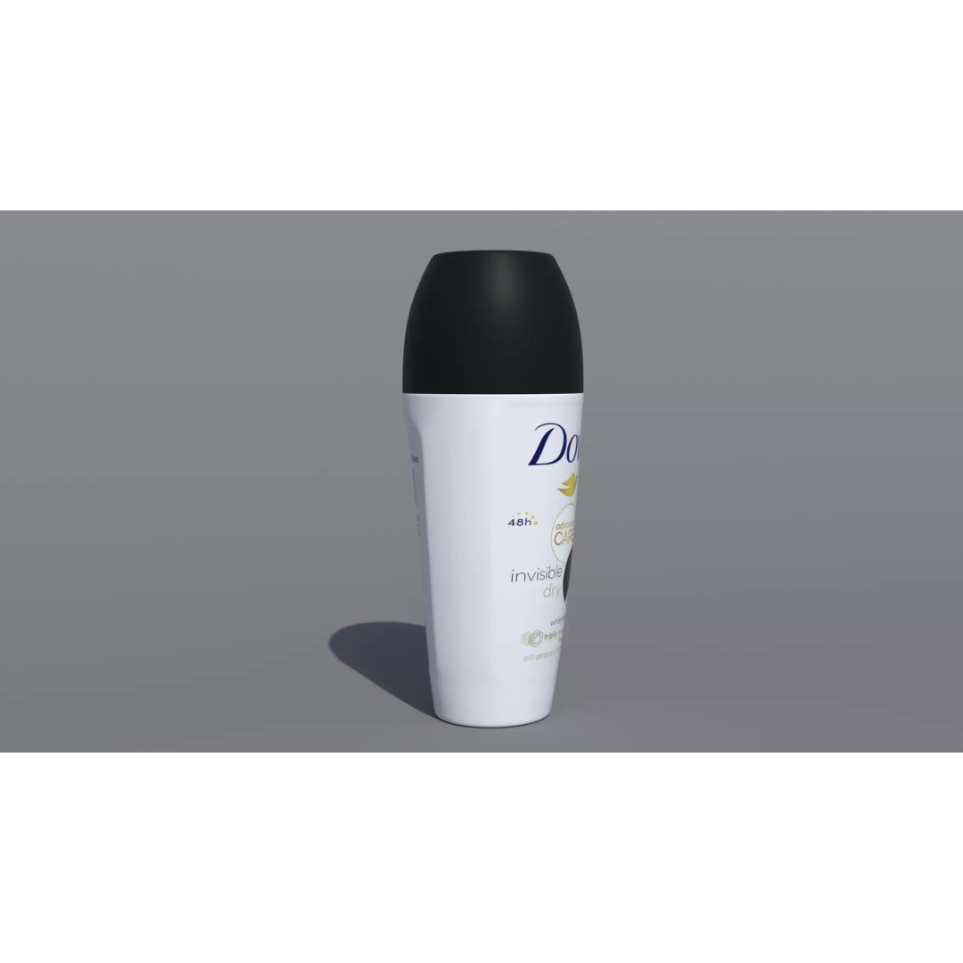 Dove Advanced Care Invisible Dry Deodorant Roll-on 3D Model – PBR Textured, Game-Ready Formats - View 4