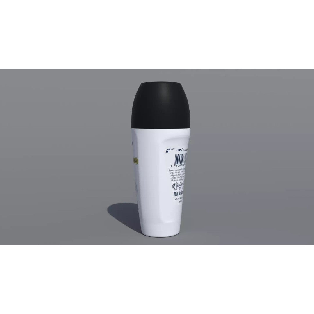Dove Advanced Care Invisible Dry Deodorant Roll-on 3D Model – PBR Textured, Game-Ready Formats - View 8