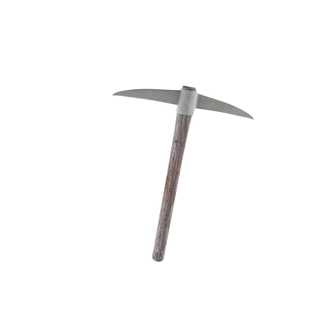 Pick Axe 3D Model – Low Poly Game Asset, FBX & OBJ Formats - View 10