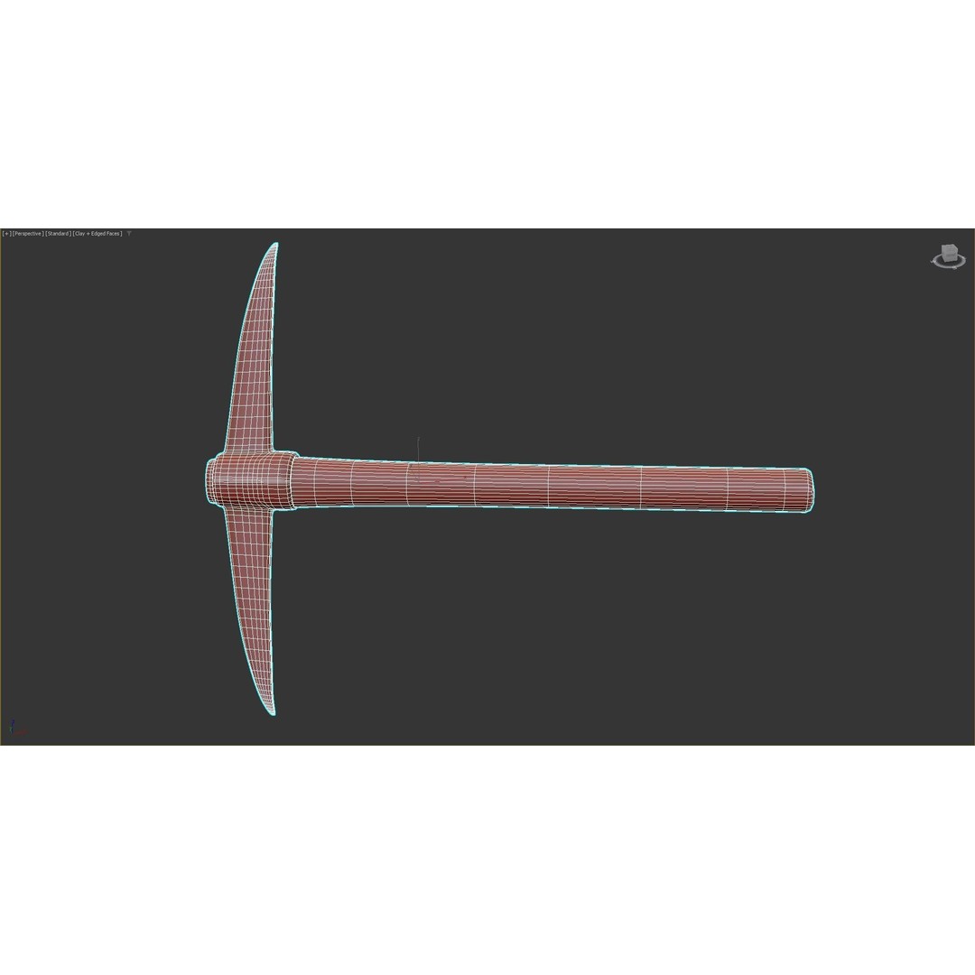 Pick Axe 3D Model – Low Poly Game Asset, FBX & OBJ Formats - View 14