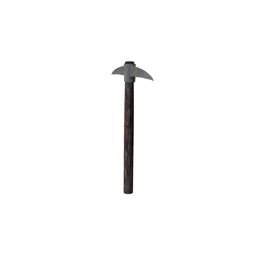 Pick Axe 3D Model – Low Poly Game Asset, FBX & OBJ Formats - View 18