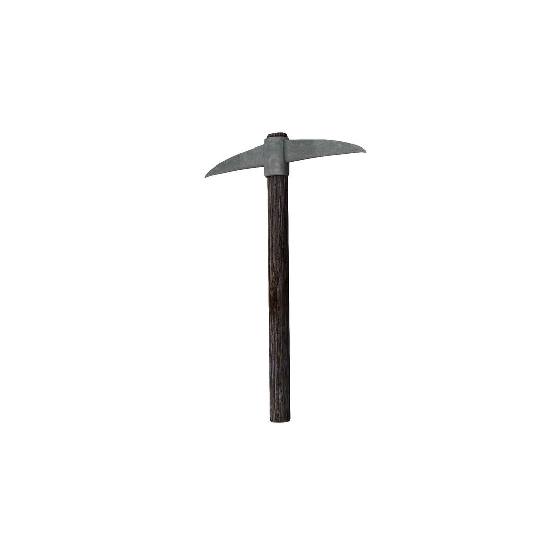 Pick Axe 3D Model – Low Poly Game Asset, FBX & OBJ Formats - View 20