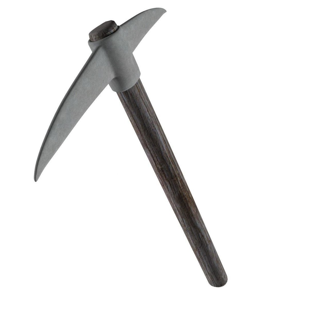 Pick Axe 3D Model – Low Poly Game Asset, FBX & OBJ Formats - View 3