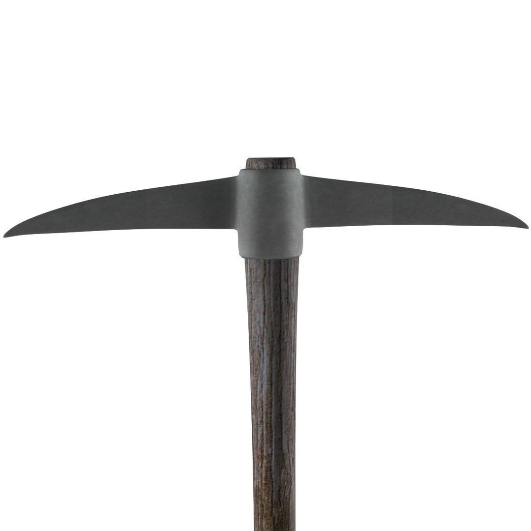 Pick Axe 3D Model – Low Poly Game Asset, FBX & OBJ Formats - View 5