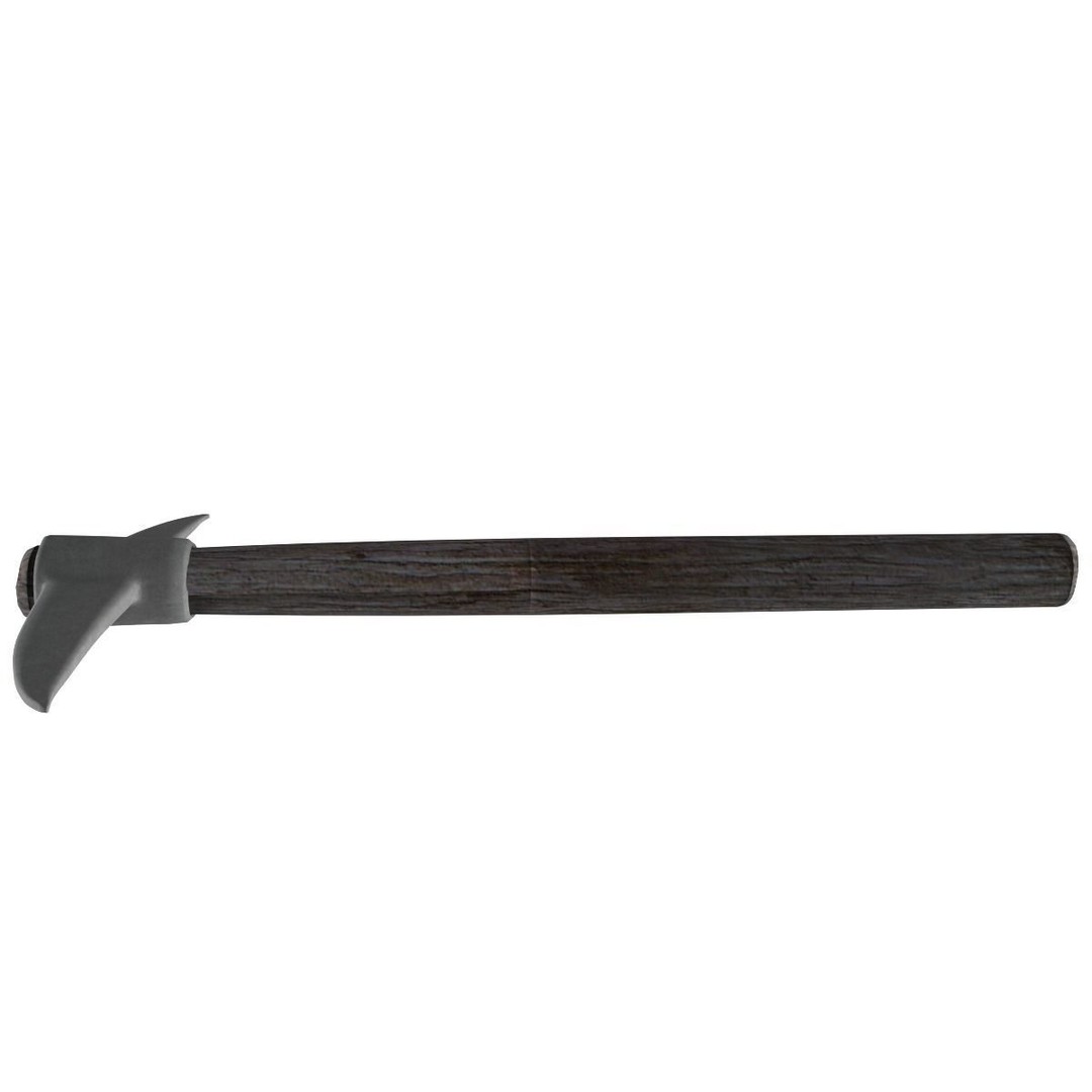 Pick Axe 3D Model – Low Poly Game Asset, FBX & OBJ Formats - View 6