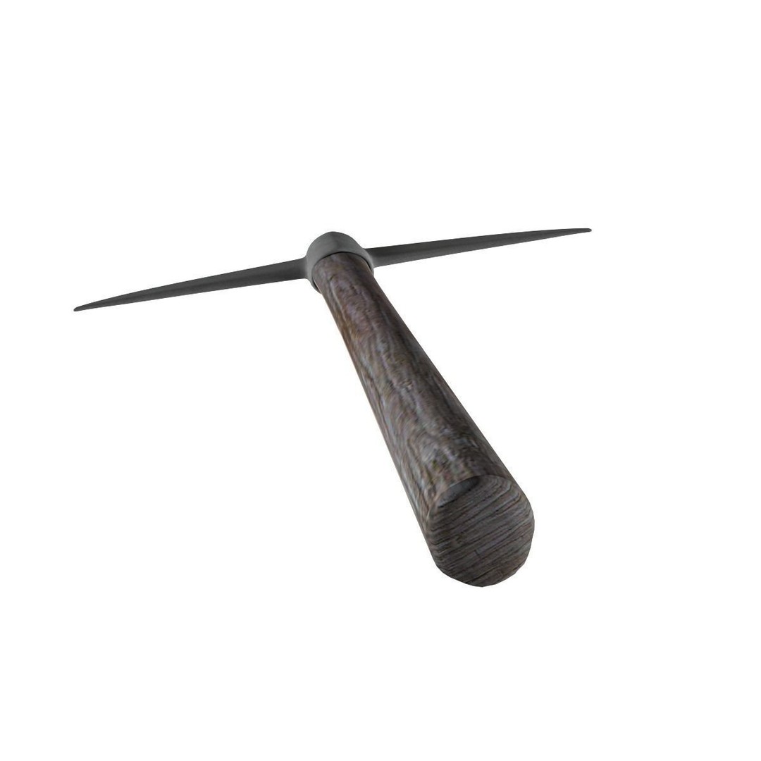 Pick Axe 3D Model – Low Poly Game Asset, FBX & OBJ Formats - View 7