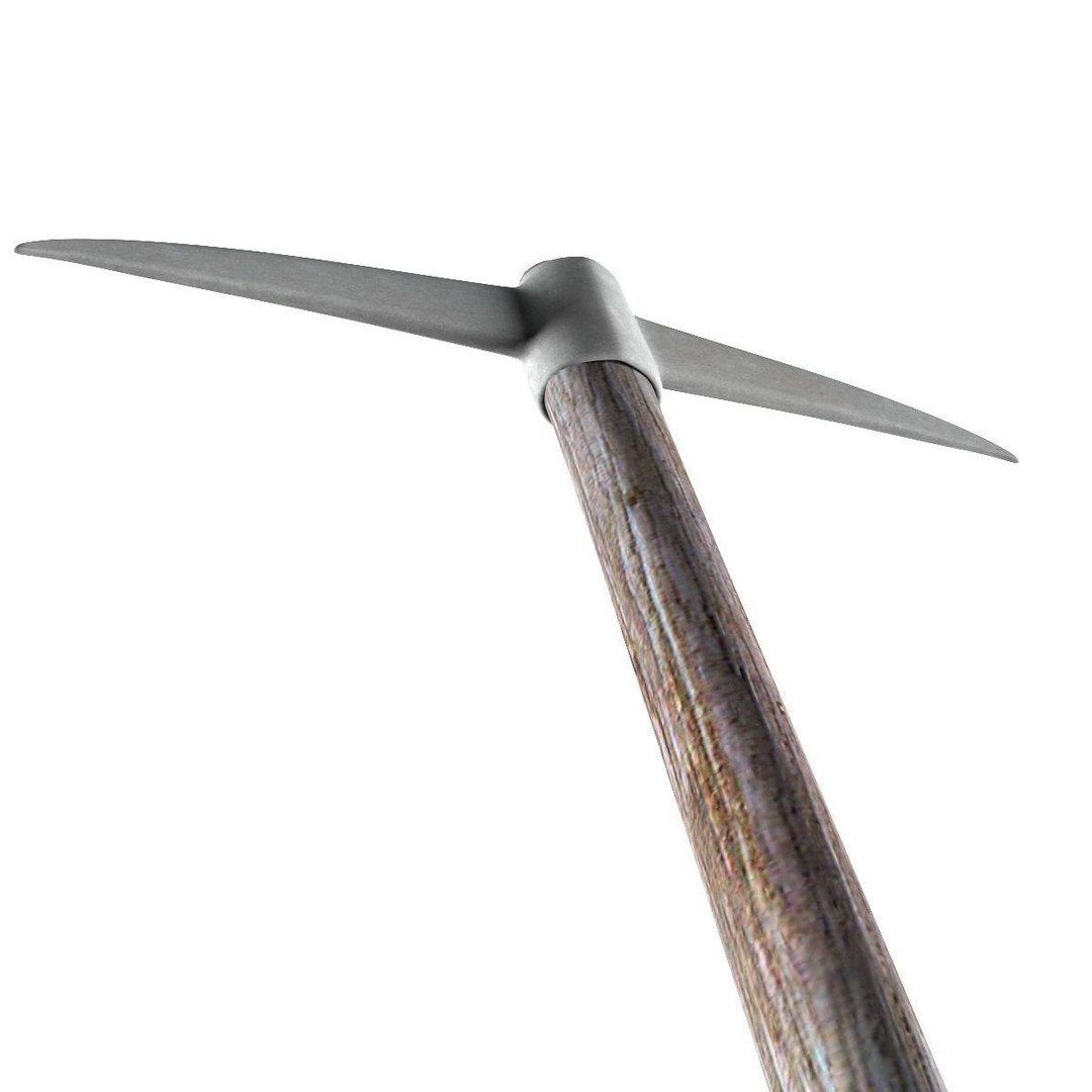 Pick Axe 3D Model – Low Poly Game Asset, FBX & OBJ Formats - View 9