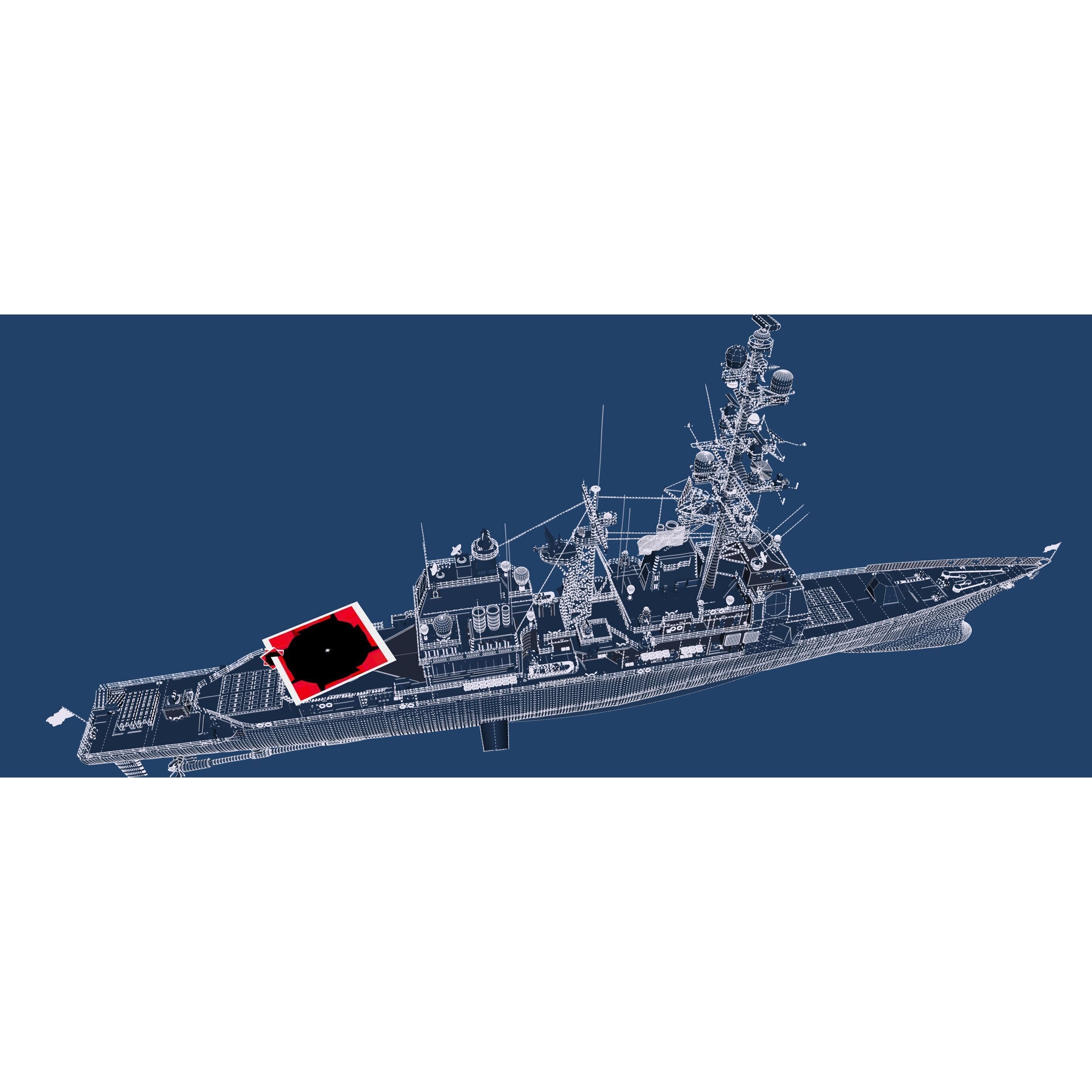 Ticonderoga Class Cruiser - Game-Ready 3D Model