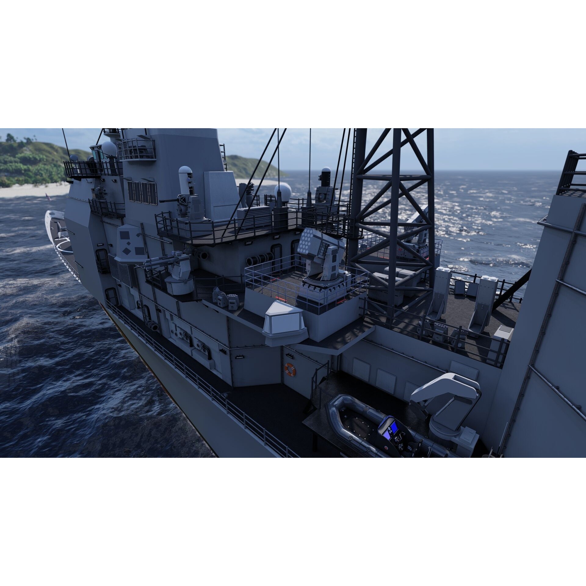 Ticonderoga Class Cruiser - Game-Ready 3D Model - View 12