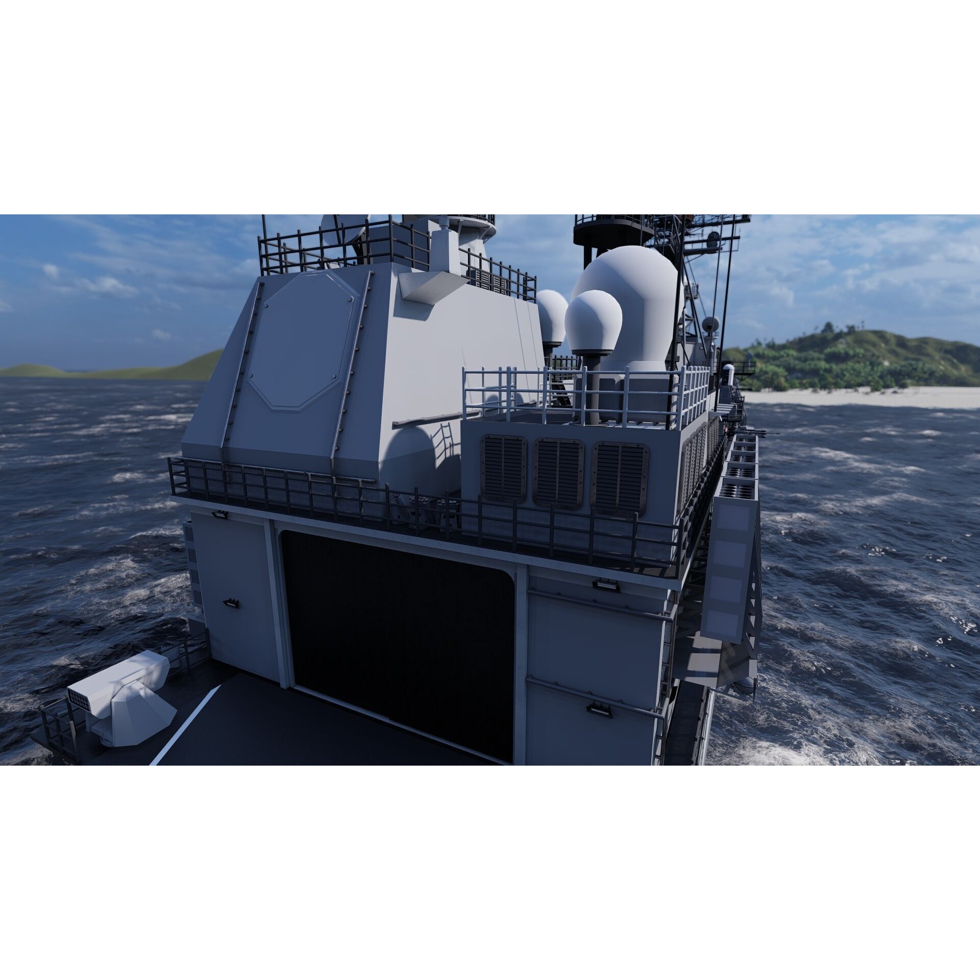 Ticonderoga Class Cruiser - Game-Ready 3D Model - View 18