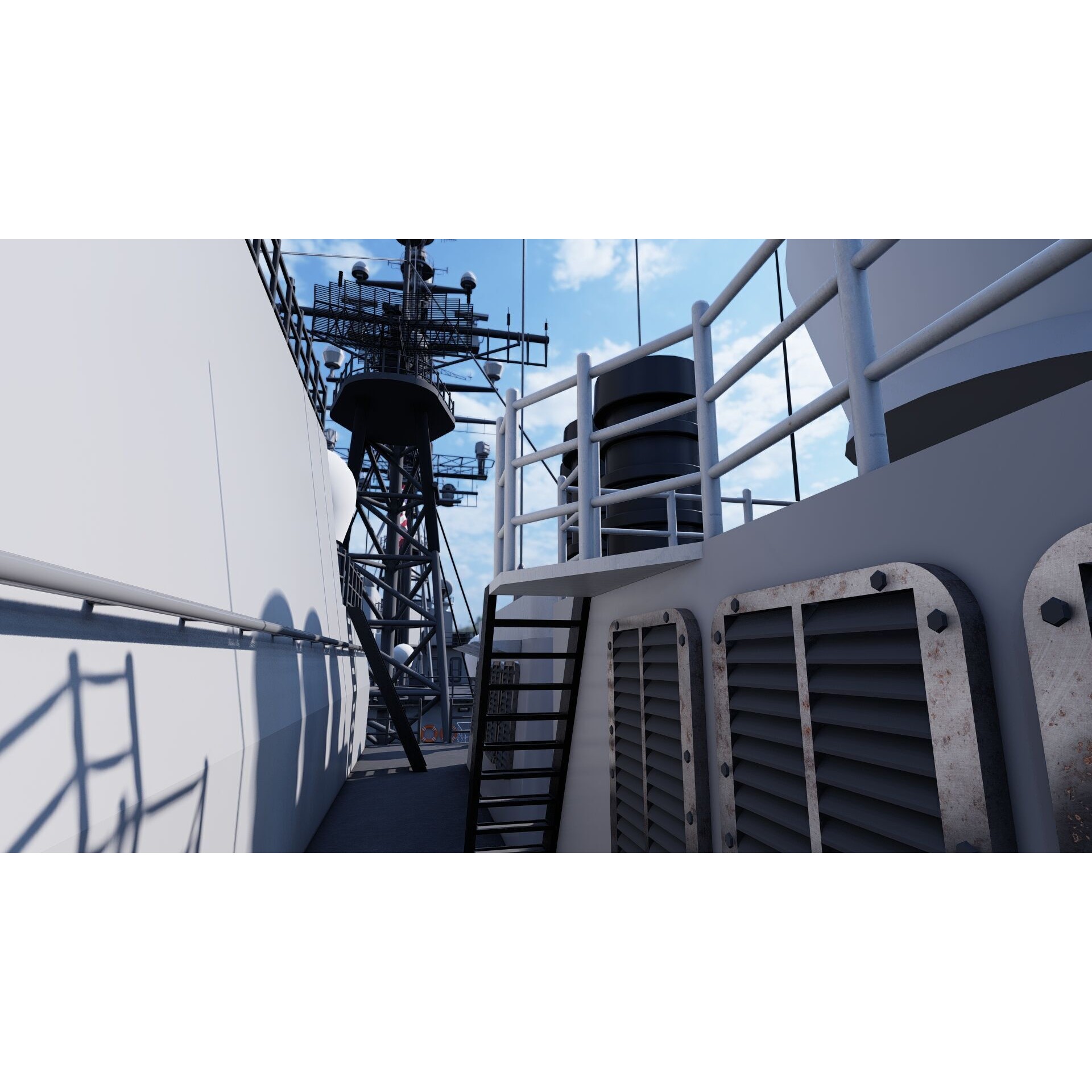 Ticonderoga Class Cruiser - Game-Ready 3D Model - View 19