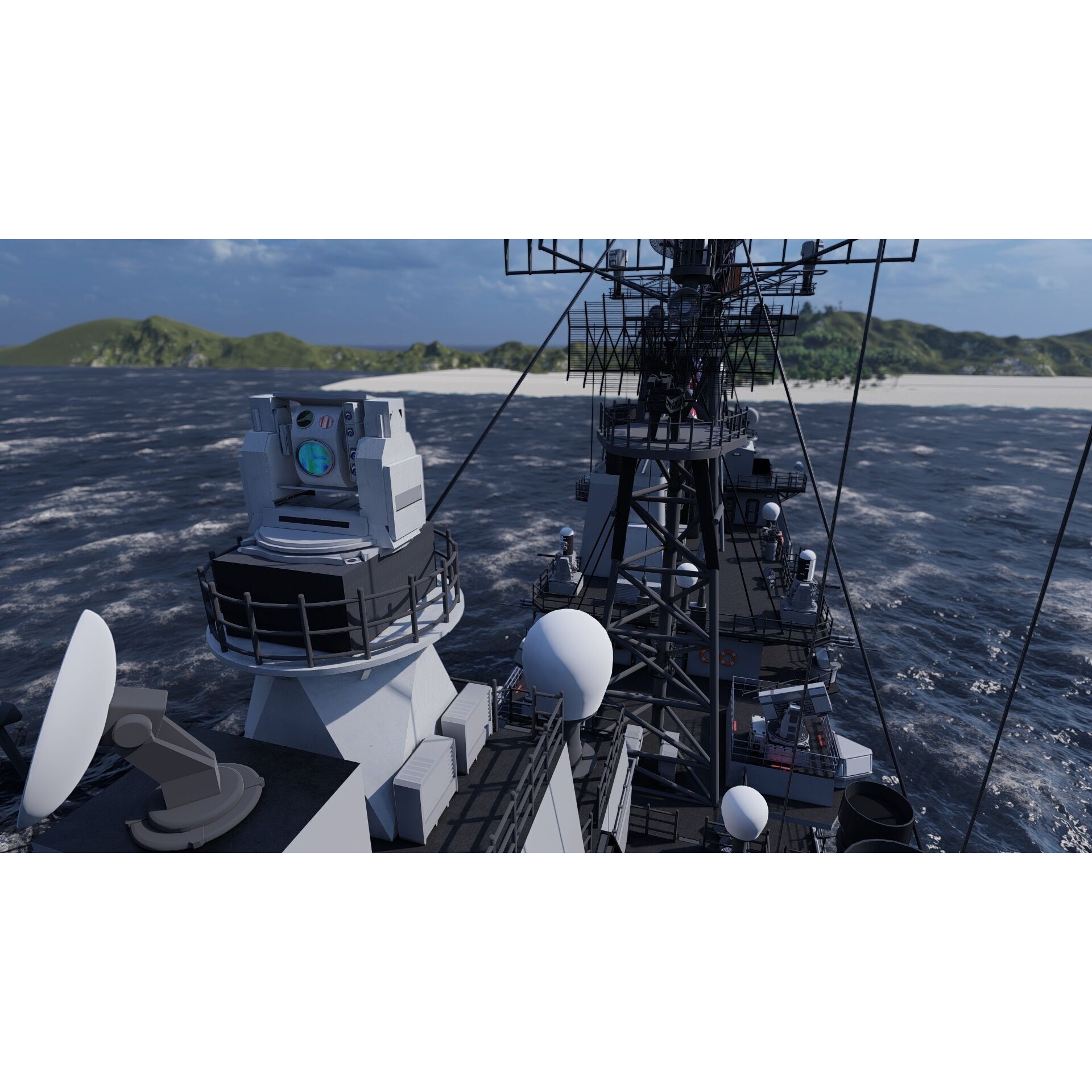 Ticonderoga Class Cruiser - Game-Ready 3D Model - View 20