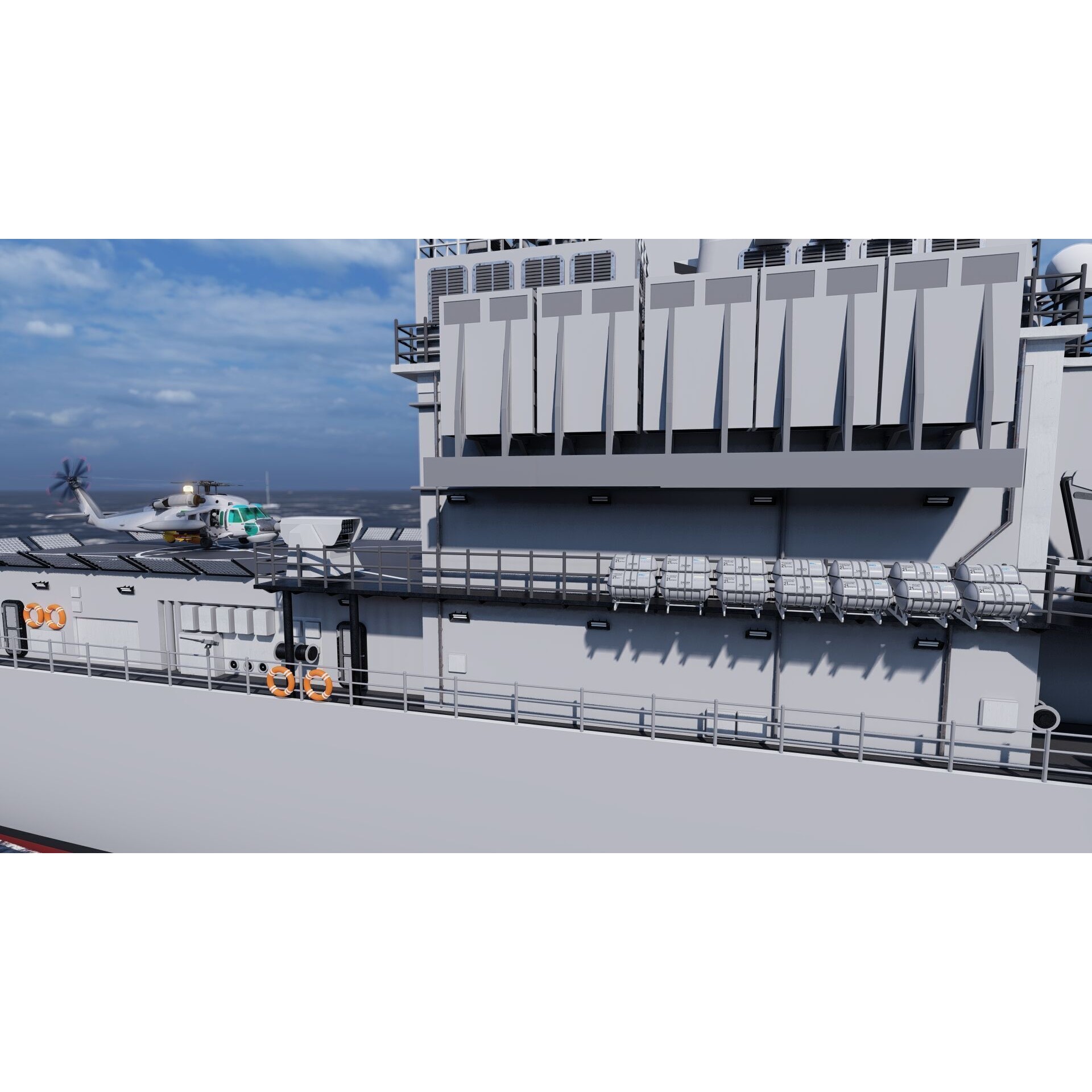 Ticonderoga Class Cruiser - Game-Ready 3D Model - View 21