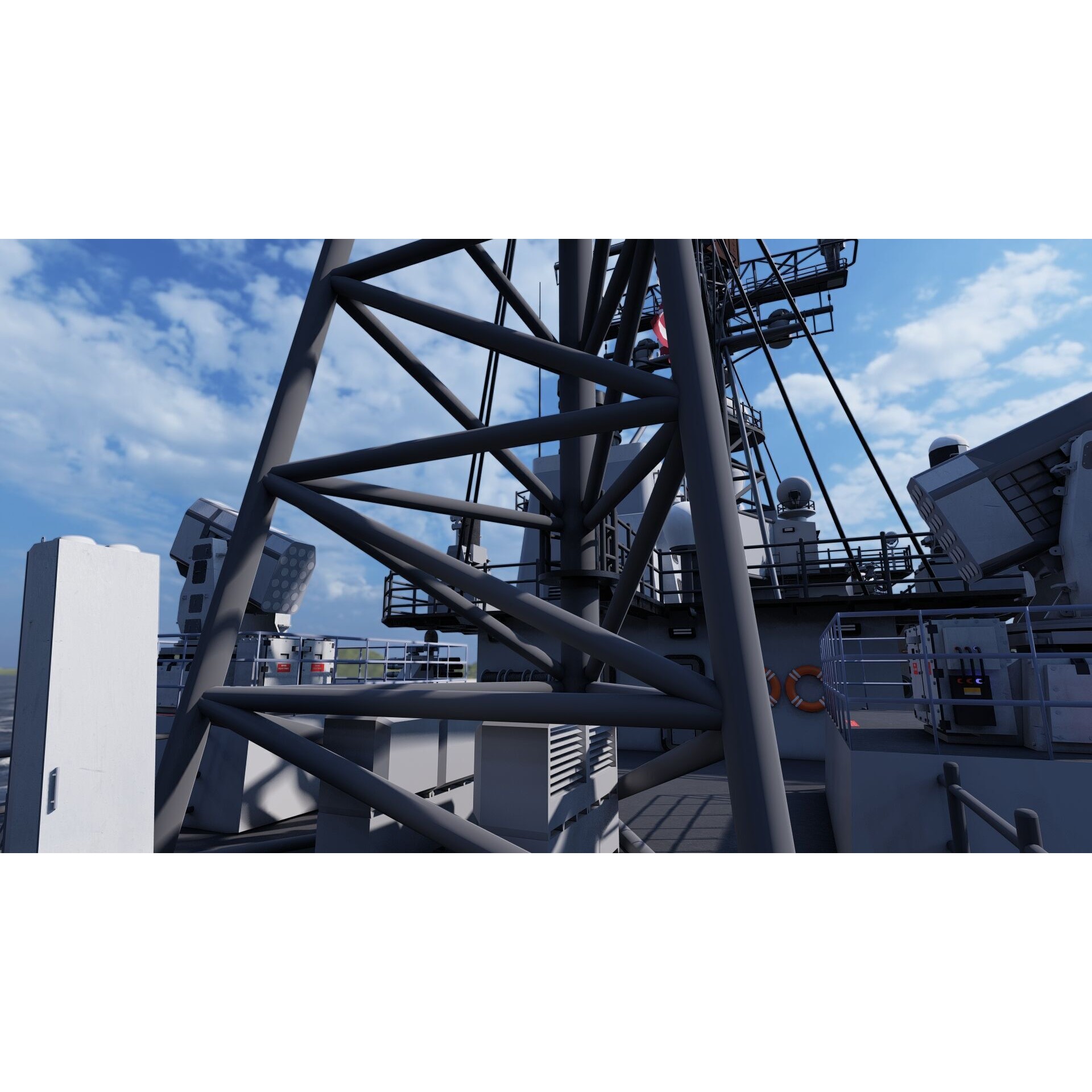 Ticonderoga Class Cruiser - Game-Ready 3D Model - View 22